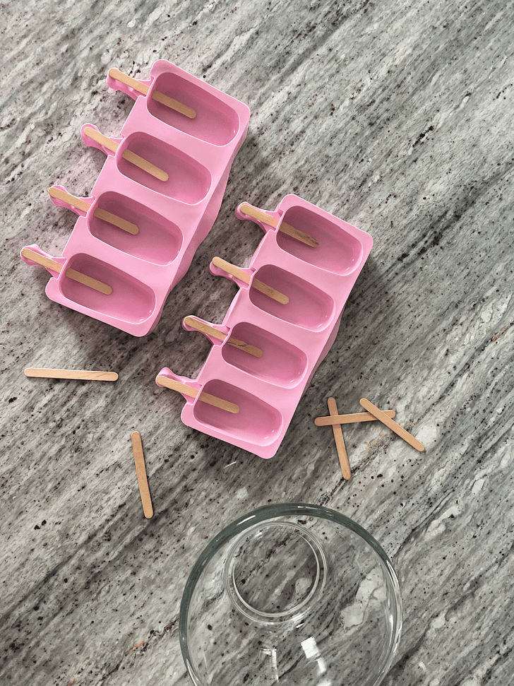 FroYo Molds with Sticks added