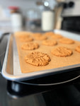 Fresh out of the oven peanut butter cookies