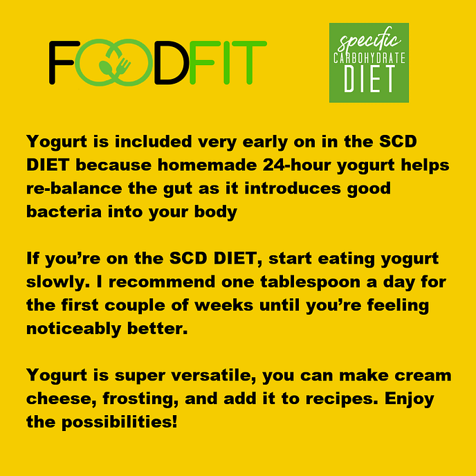 FOODFIT and SCD Diet Tips for Making Yogurt