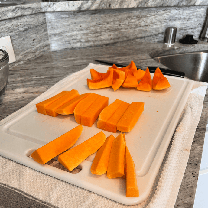 butternut squash cut into 1 inch strips