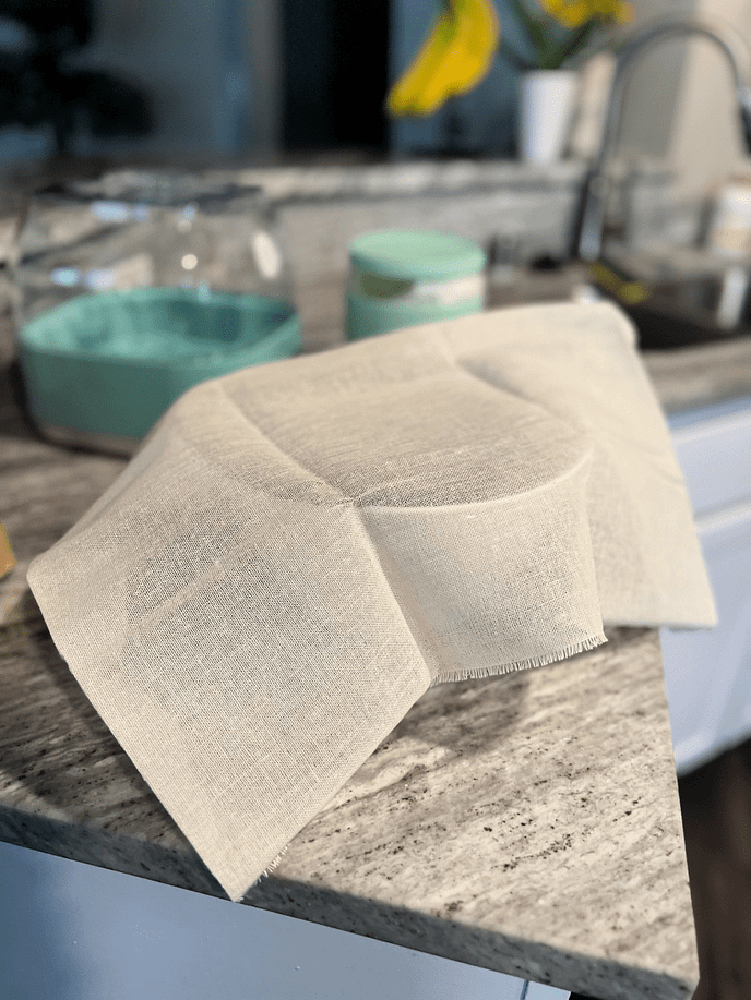 Setting Up Strainer for Thick Greek Yogurt Cheesecloth for straining greek yogurt