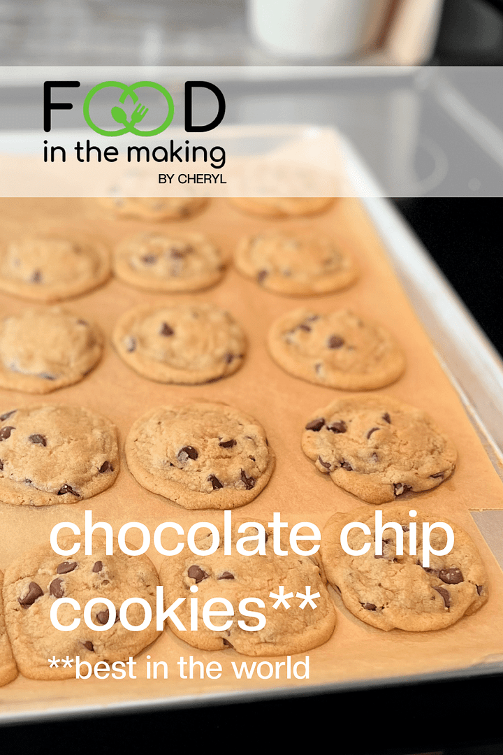 chocolate chip cookies cooling out of the oven copy